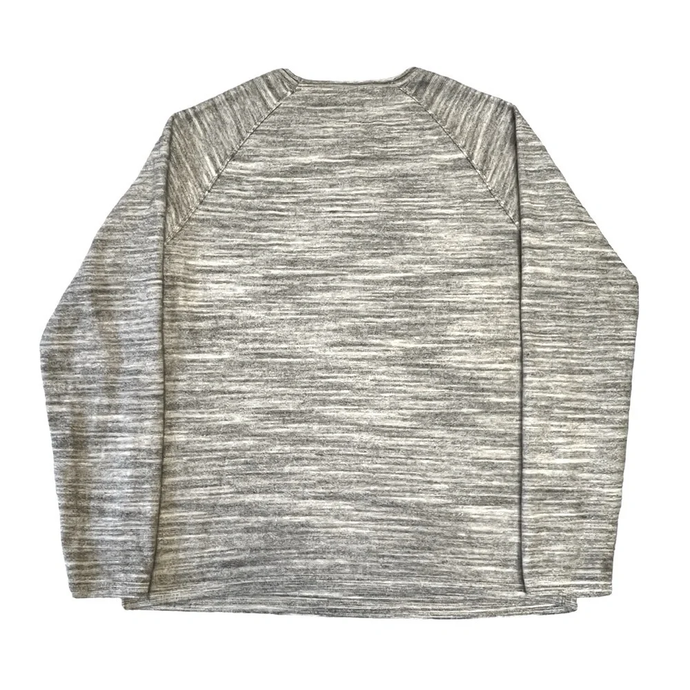 Jack & Jones Crew Roll Neck Knit Sweater Sweatshirt. Grey White Size XL #996 - Picture 4 of 8